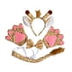 thumbnail image 4 of Conjunto de diadema con orejas de jirafa, pajarita y cola para disfraz, accesorios de cosplay para adultos y niños. con guantes, 4 of 9