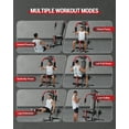 thumbnail image 2 of 5-in-1 Multifunctional Home Gym Equipment: Full Body Workout Machine with LAT Pulldown, Chest Press, Leg Extension & Seated Row | 300 LB Capacity | Fits 1 in & 2 in Weight Plates (Not Included), 2 of 8