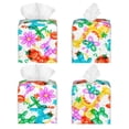 thumbnail image 2 of Sikiie Colorful Air Balloons Leather Tissue Box Cover Square, tissue box holder, Tissue Box with Bottom Belt-5.2”x5.2”x5.2”, 2 of 7