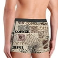 thumbnail image 5 of Bingfone Abstract Coffee Pattern With Letters Men'S Underwear - Casual Stretch Boxer Briefs-Medium, 5 of 9