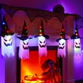 thumbnail image 1 of Guirnalda de luces de Halloween, 9.8 pies con pilas, 5 luces LED fantasma, decoraciones de Halloween, decoración espeluznante de Halloween para decoración del hogar interior y exterior, 1 of 5