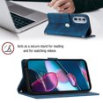 thumbnail image 4 of Compatible avec Motorola Moto Edge 30 Pro Classic Étui en Cuir PU Gaufré avec Porte-Cartes, Housse Antichoc, 4 of 5