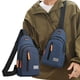 thumbnail image 1 of Bandolera de hombre Bolsa multifuncional multifuncional estanca para el pecho Mochila de hombro ligera para deportes al aire libre Bolsa mensajera 12,2"x6,7"x2,4" Negro azul gris duradero, 1 of 6