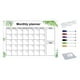 thumbnail image 3 of Calendario adhesivo de pizarra blanca acrílica con gancho para planificador de pizarra blanca transparente estilo F, 3 of 7