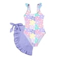 thumbnail image 4 of XEGLSBU Girls Swimsuit Size 8 1 Piece Bikini Small Skirt 2pcs Suit for Girls b-Purple Size 7-8 Years, 4 of 4