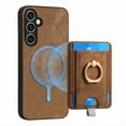 thumbnail image 3 of Dteck Case for Samsung Galaxy S23 FE with Stand,2 in 1 Detachable Magnetic Leather Card Slot Wallet Case Ring Holder Kickstand Protective Shockproof Back Cover for Galaxy S23 FE,Brown, 3 of 11