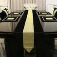 thumbnail image 6 of NIBOLOG Fine Workmanship Place Mat Anti-scratch Polyester Gold Rhinestones Flannel Table Runner for Home, 6 of 8
