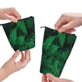 thumbnail image 3 of Xecao Green Leave Fern Print Telescopic Pencil Bag Pen Holder Pop Up Stationery Case Stand-up Retractable Transformer Bag Standing Organizer, 3 of 6