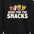thumbnail image 3 of Instant Message - Here For The Snacks - Toddler & Youth Long Sleeve Graphic T-Shirt, 3 of 6