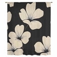thumbnail image 2 of Beige Floral Silhouette Sheer Curtains 84 Inches Long, Farmhouse Vintage Flowers Light Filering Curtains, Breathable Simi Curtain Privacy Drapes for Living Room Bedroom Lightweight Window Treatment, 2 of 9