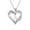 A, variant on Heart Initial Necklaces for Women, 14K Gold Plated Cubic Zirconia Heart Initial A-Z Pendant Necklace Dainty Heart Necklaces for Women Jewelry Gifts (M)