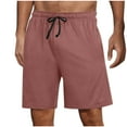 thumbnail image 2 of FDGIU Cargo Shorts Men Casual Fashion Solid Shorts With Pocket Elastic Waist Short Pants Bermuda Shorts Back to School Essentials, 2 of 6