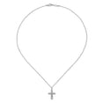 thumbnail image 2 of 0.50 Ct Angel figure Beautiful Cross Pendant Necklace Natural Diamond Round Shaped for Women 18K White Gold With 18 inches chain, 2 of 4