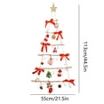 thumbnail image 2 of Árbol de Navidad iluminado en la pared, decoración navideña con luz Led, decoración en forma de árbol con Papá Noel y campanas para la habitación y el hogar, 2 of 5