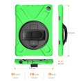 thumbnail image 7 of Dteck Case For Amazon Fire HD8 10th Generation / Fire HD 8 Plus 2020 Tablet, Heavy Duty Three Layer Rugged Hybrid Shockproof Case with 360 Rotating Stand / Hand Strap, Green, 7 of 7