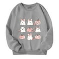 thumbnail image 3 of cocolona Girls Halloween Sweatshirts Crewneck Long Sleeve Cute Graphic Shirts Fall Winter Casual Pullover Tops 2-6 Years, 3 of 7