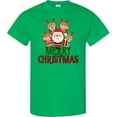 thumbnail image 3 of Inktastic Merry Christmas Santa Reindeer T-Shirt, 3 of 5