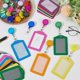 thumbnail image 5 of 36 juegos de porta credenciales retráctiles de alta resistencia con carrete y clip, impermeables, multicolor, de piel sintética PU, para tarjetas de identificación verticales., 5 of 5