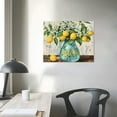 thumbnail image 4 of EastSmooth Lemon Canvas Wall Art Kitchen Decor Faith Love Sign Prints Picture Yellow Fruits in Jar Artwork for Living Room Farmhouse Dining Room Framed Ready 16x12in, 4 of 6