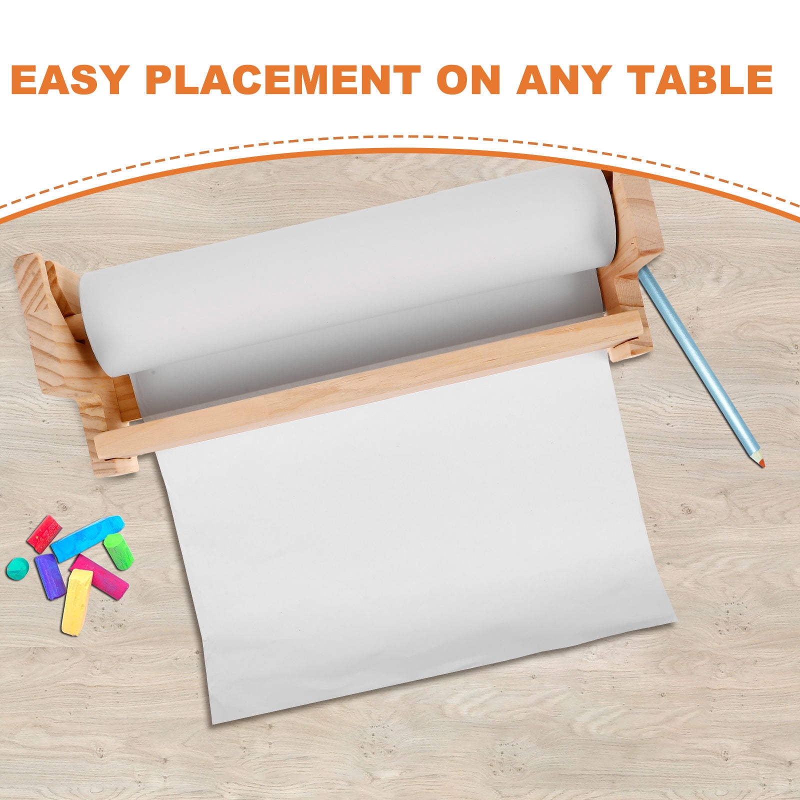 HOMEMAXS Wooden Paper Roll Easel Tabletop Easel Tabletop Easel For Scroll Painting