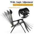 thumbnail image 6 of Costway 2PCS Patio Rattan Zero Gravity Lounge Chair Folding Recliner Headrest Mix Grey, 6 of 10
