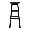 thumbnail image 4 of PJ Wood Classic Round-Seat 24-Inch Kitchen Counter Stools, Black (8 Pack), 4 of 6