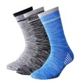 thumbnail image 1 of Yoyoo 9 Pyyoors Chaussettes de Randonnée, Multi-pack Chaussettes Rembourrées pour Loisirs Extérieurs (Gris+bleu+noir - Crew), 1 of 5
