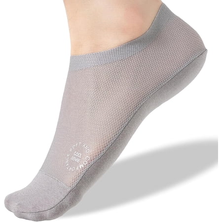 Womens Thin Socks Non Slip Ultra Thin Liner Socks Nylon Cool Sense No Show Socks Sheer Lightweight