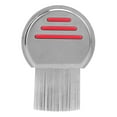 thumbnail image 2 of Peigne pour Animaux, Peigne à Puces en Acier Inoxydable Semi-Circulaire Durable Confortable Bout Rond pour Chiens et Chats Rouge Vif, 2 of 7