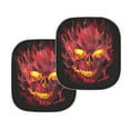 thumbnail image 6 of Jeiento Flame Skull Car Window Shades Foldable Automotive Interior Accessories for Sun Protection Heat and UV Rays That Keeps Vehicle Cool Universal Fit Most Cars Men, 6 of 7