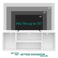 thumbnail image 5 of Dextrus Gaming Entertainment Center for PS5, Large LED TV Stand for 75 inch TVs, Deformable Media Console Cabinet, White, 5 of 11