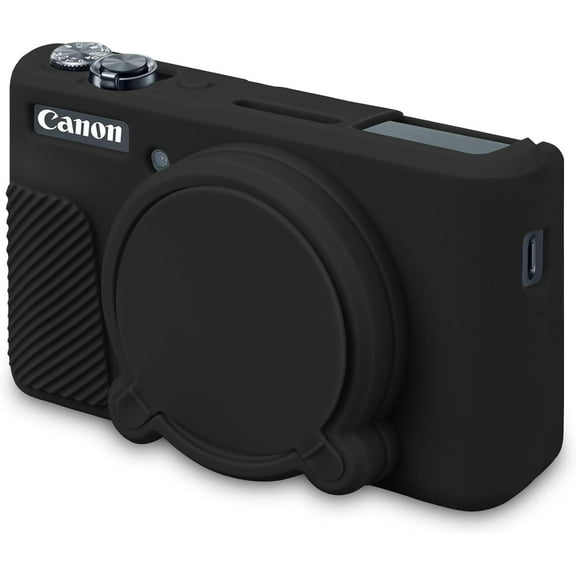 Silicone Camera Case for PowerShot SX740/ SX730 Digital Camera, SX740 Soft Cover Rubber Sleeve with Removable Lens Cover,