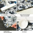 thumbnail image 6 of Modern Blue Large Flower Kitchen Rugs and Mats 2 Pieces,Blue Boho Bathroom Rug,Non Slip Cushioned Mat Runner Rug Doormat for Boho Kitchen,Sink,Laundry,Bathroom,Home Decor,17x30+17x47inch, 6 of 6