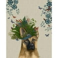thumbnail image 3 of Fab Funky 15x18 Black Modern Framed Museum Art Print Titled - German Shepherd Milliners Dog, 3 of 5