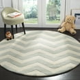 thumbnail image 3 of SAFAVIEH Chatham Jake Zigzag Stripes Wool Area Rug, Grey/Ivory, 10' x 14', 3 of 11