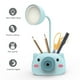 thumbnail image 3 of Lámpara de escritorio de mesa recargable USB LED Portalápices de dibujos animados, 3 of 8