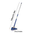 Homeika 360° Cleaning Mop, Rotatable Adjustable Triangle Mop with Push