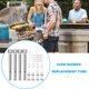 thumbnail image 3 of Batería de Cocina 4 Uds parrilla telescópica tubo inflamador parrilla barbacoa tubo accesorios de repuesto Tmvgtek Libre de BPA, 3 of 9
