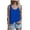 Blue, variant on Women's Tennis Tanks Women Sleeveless Summer Casual Tops O-Neck Solid Color Loose Fit Blouse Sleeveless Tunic Tank Top 3XL