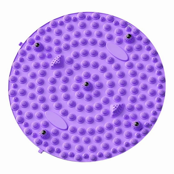 Foot Yoga Massage Acupressure Board Mat Muscle Relaxation Round Exercise Mat Fitness Foot Training Massage,1 * Massage Mat,Light
