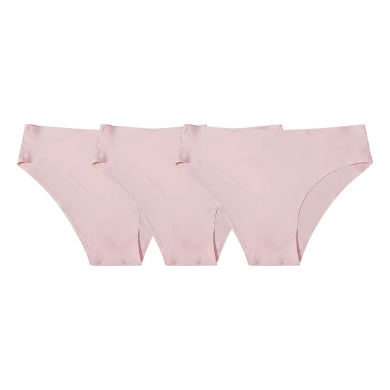 PMUYBHF Womens Seamless Underwear High Waist 3 Pack Women's Solid