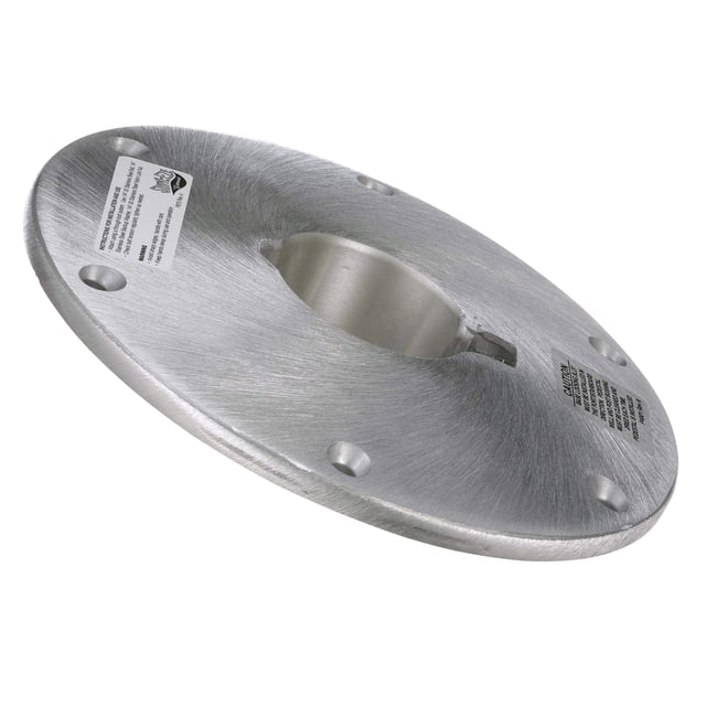 Placa base Attwood SP-68914 en forma de cuña de aluminio de 5 cm de diámetro