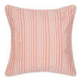 thumbnail image 3 of Coral Pink Stripe Recycled Cotton Pillow Cover 18x18 (Set of 2), 3 of 3