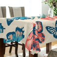 thumbnail image 5 of Yayeee Tablecloths 60" x 90" Rectangle Wrinkle Resistant Party Table Cover, Green Butterflies, 5 of 8