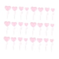 thumbnail image 4 of TEHAUX Pink Heart Shaped Cake Toppers for Decoration Made of Plastic Ideal for Parties and Celebrations 24pcs, 4 of 8