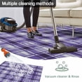 thumbnail image 5 of Purple Plaid Outdoor Rug for Patio/Deck/Porch, Non-Slip Large Area Rug 6 x 9 Ft, Modern Art Checkered Farmhouse Indoor Outdoor Rugs Washable Area Rugs, Reversible Camping Rug Carpet Runner, 5 of 8