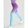 thumbnail image 4 of Women Yoga Pants Gradient Color Hip Lifting High Waist Workout Leggings Stretch Tights for Sport Running Activewear, 4 of 8