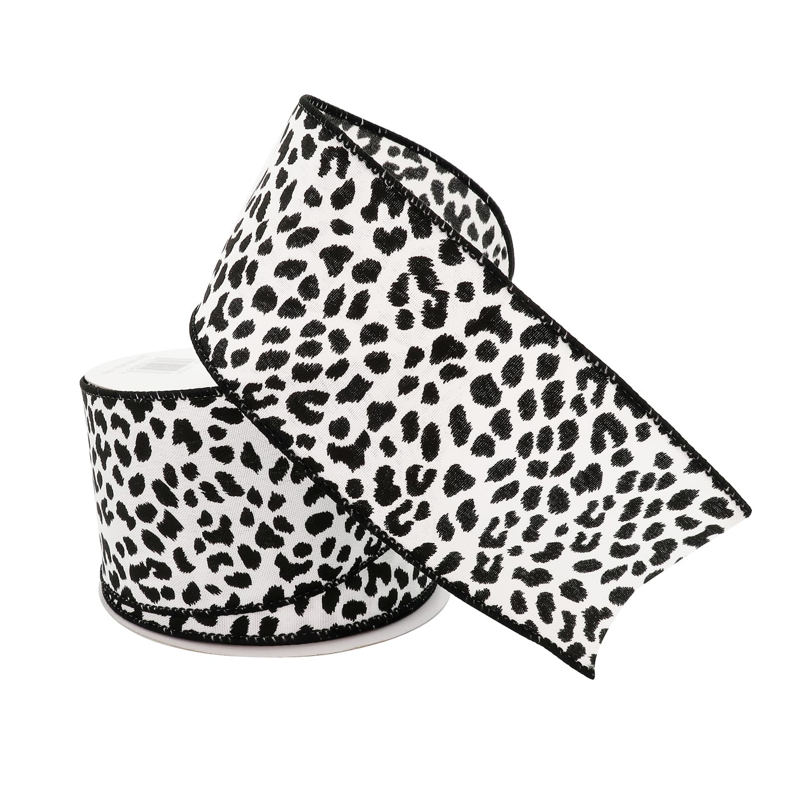 12 Pack: 2.5" x 25ft. Faux Cotton Wired Leopard Ribbon by Celebrate It