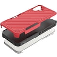 thumbnail image 5 of For Iphone 16 Plus 6.7 Inch Noble Lined Shockproof Dual Layer Hybrid - Redblack, 5 of 6