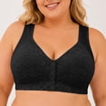 thumbnail image 6 of Tbopshirt Bras for Women Push Up Bra Plus Size Plus size Front closure Seamless Mom Bra for Wireless Cup Bra Side Support for Underarm Sports Bra, 6 of 9